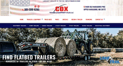 Desktop Screenshot of coxtrailersalesinc.com
