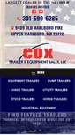 Mobile Screenshot of coxtrailersalesinc.com